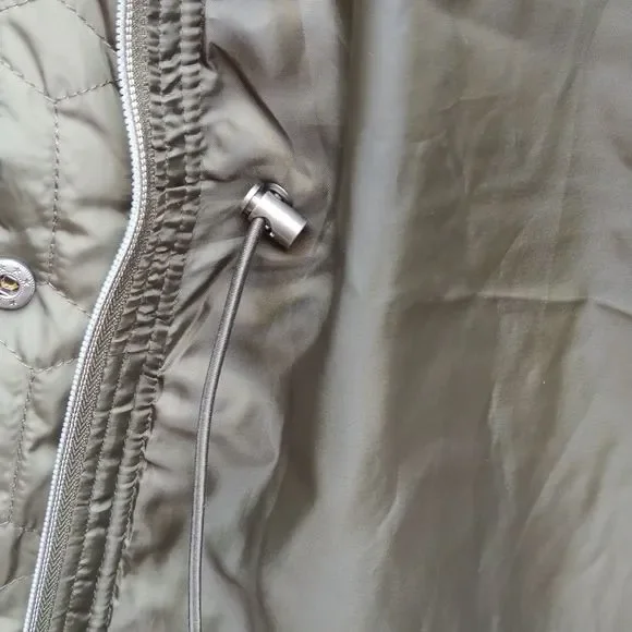 Harve Benard Quilted Anorak Parka Jacket Army Green  Sz XL NWoT - Picture 6 of 9